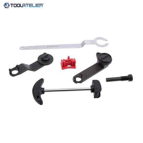 Ensemble d'outils de réglage du moteur, ensemble de courroie de  distribution d'outil de calage du moteur pour moteurs à essence VAG EA211  1.0 1.2 1.4 TSI : : Auto et Moto